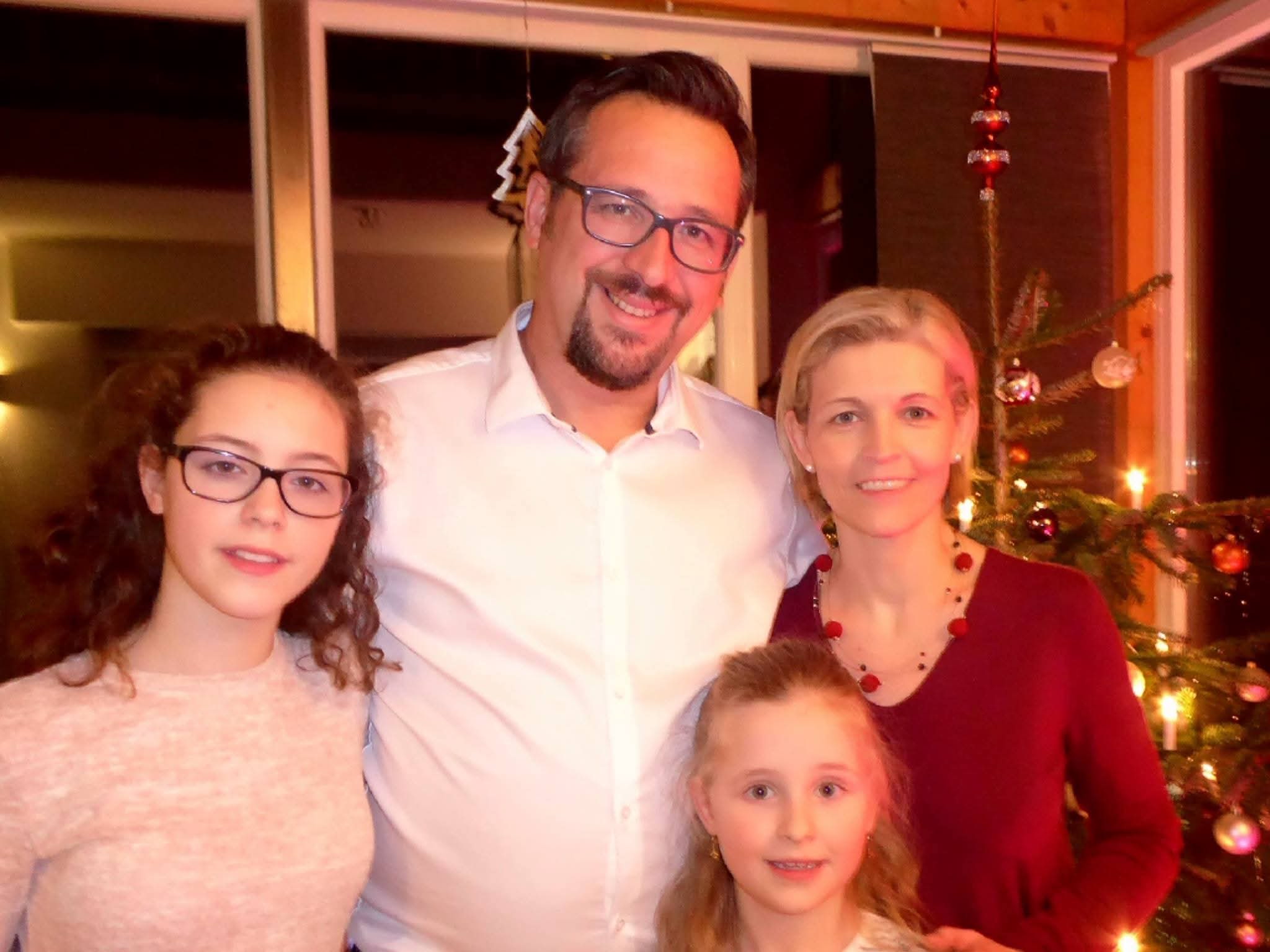 Familienbild an Weihnachten 2017